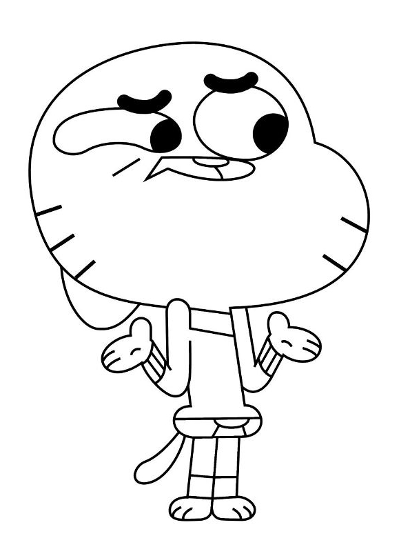 Gumball kolorowanki